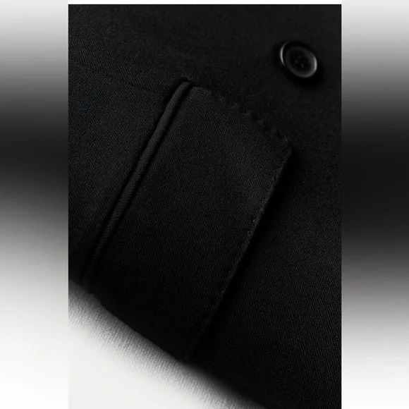 Zara Tailored Double Breasted Coat Black ZW COLLECTION size XS NWT - Picture 11 of 16